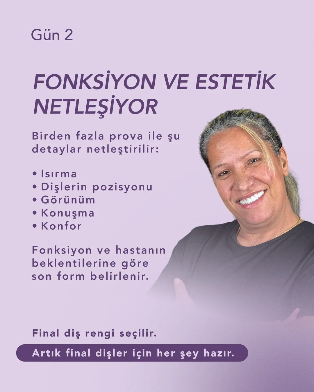 Try-in teeth visual